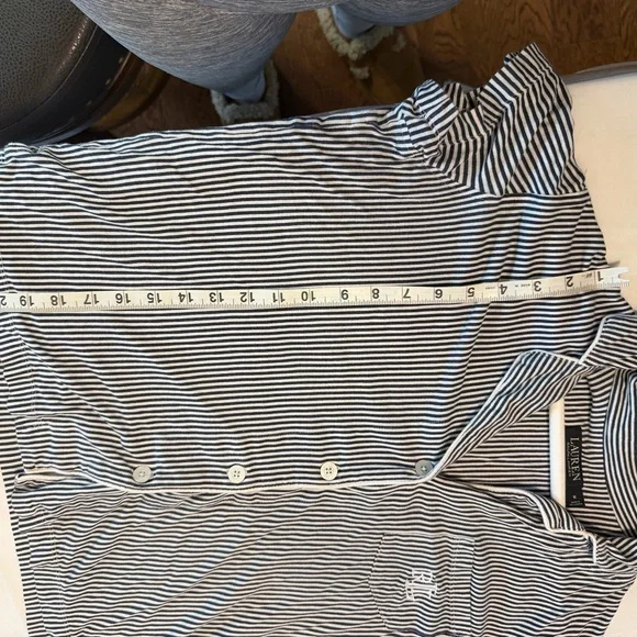 Ralph Lauren Black and White Striped Pajama Set - Picture 3 of 10